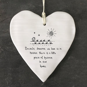 Because someone we love is in heaven ...East of India wobbly heart