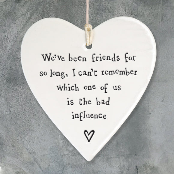 We've been friends for so long.... East of India Round Heart