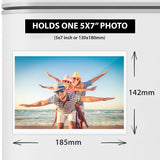 Shot2go Pack of 2 Magnetic Photo Fridge Frames Clear 5x7