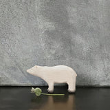 Small Wooden polar bear By East of India