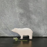 Wooden polar bear set