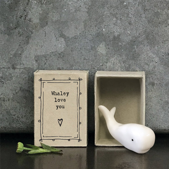 Whaley love you Whale Matchbox Gift